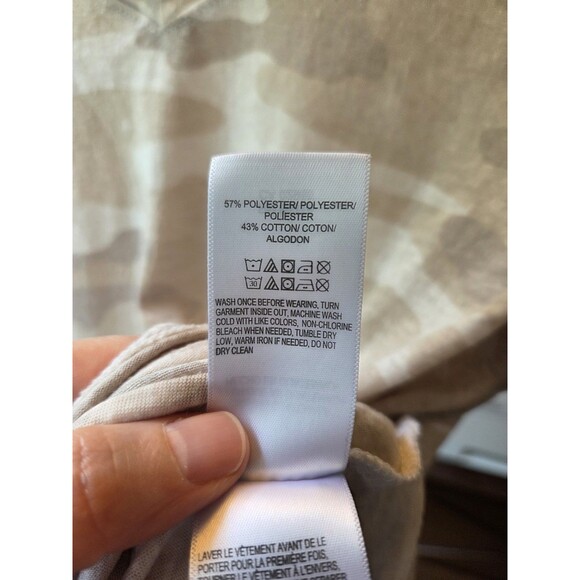 Lucky Brand Women Large Gray and Beige Camo Tops Shirts, Large, Set of 2 - Picture 11 of 11